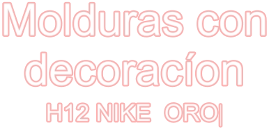 Molduras con decoracíon H12 NIKE  ORO|